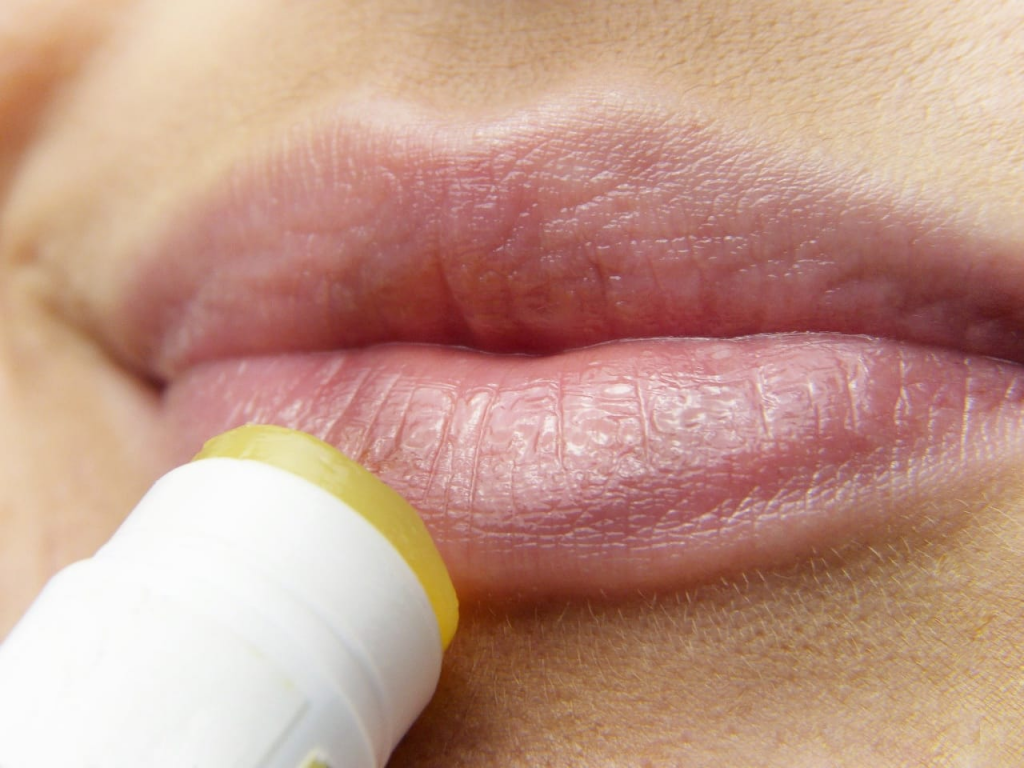 2. Coconut oil for chapped lips
