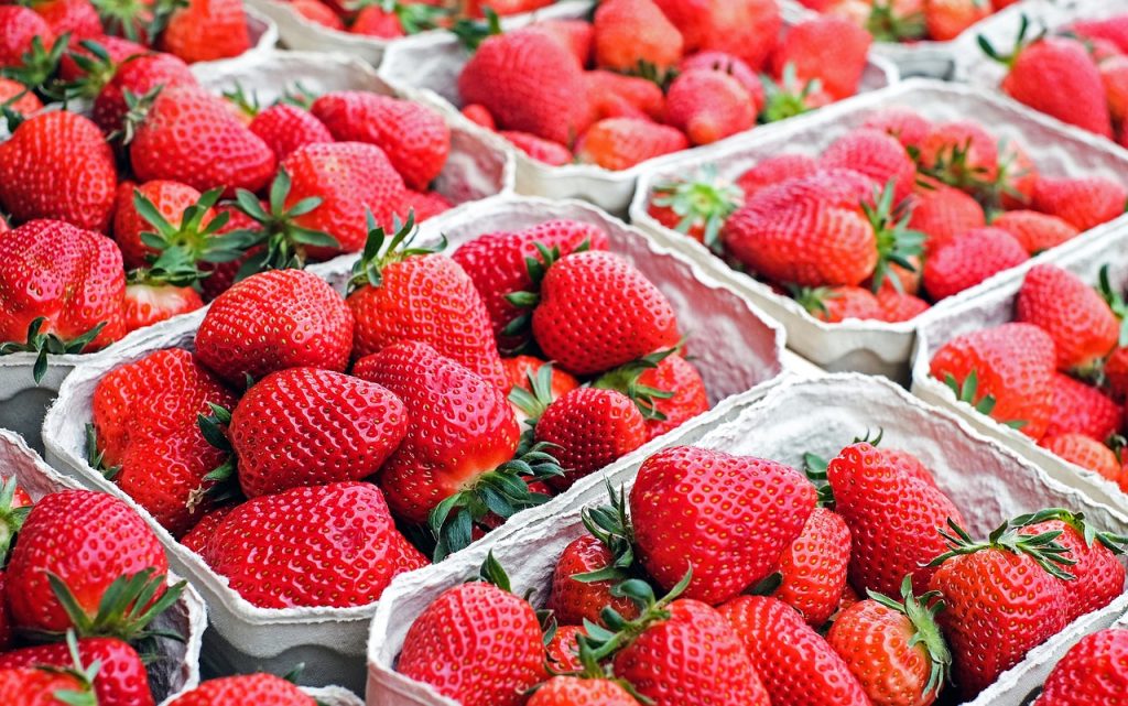Selection of Fresh Strawberries